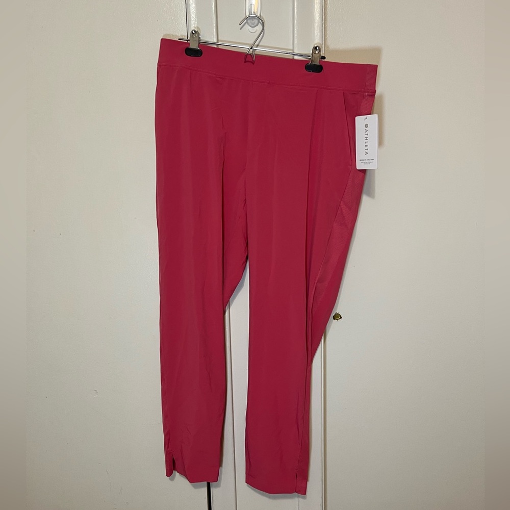 Pink Athleta Brooklyn ankle pant size 16 tall